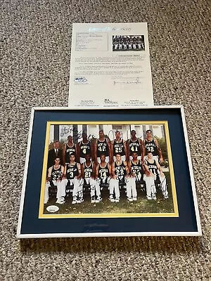 University Of Michigan Fab Five 1992-93 JSA LOA Autographed Team Photo • $3000