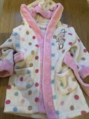 Baby Girls Dressing Gown Bath Robe 6-9 Months  • £2.50