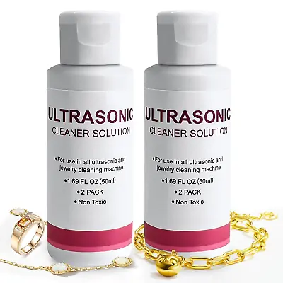 Ultrasonic Jewelry/Eye Wear Cleaning Solution Concentrate (Pack Of 2) - Jewelry  • $19.12