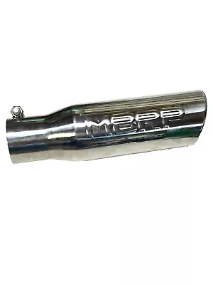 MBRP Angled Rolled End Exhaust Tip Stainless Steel 2-1/2 To 3-1/2 X 12  Length • $44.95