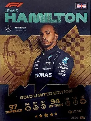 2021 Topps F1 Turbo Attax Formula 1 #LE2G Lewis Hamilton - Limited Edition • £4.76