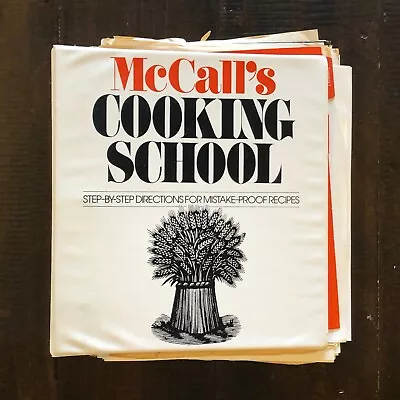 Vintage McCall's Cooking School Binder • Recipes + Others • 1970's Time Capsule! • $9.95