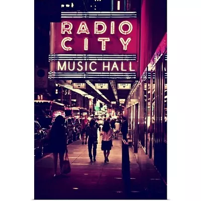 Music Hall Poster Art Print New York City Home Decor • £57