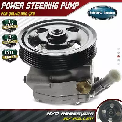 Power Steering Pump W/ Pulley W/o Reservoir For Volvo S80 V70 L6 V8 6G913A696CC • $90.89