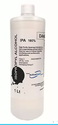 Isopropyl Alcohol 100% IPA Isopropanol 1L 1 Litre Rubbing Alcohol  FAST POST  L • $17.95