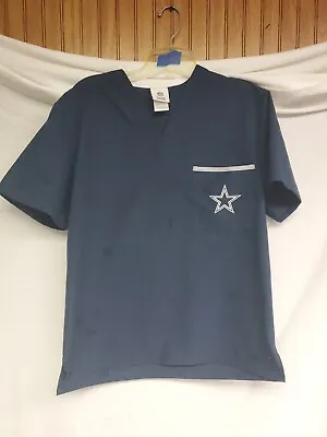 Dallas Cowboys NFL Team Apparel Scrub Top Women's Nurse Size Small 📦  • $14.41