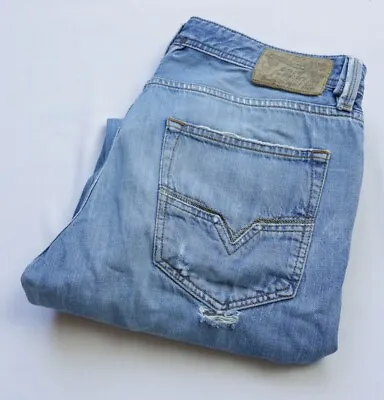 £4.99 • Buy Diesel Larkee-T Regular Tapered Distressed Jeans Men Size W32 L32 M Medium 008V1