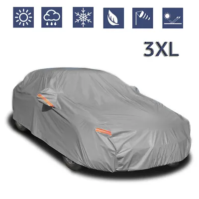 Full Car Cover For Outdoor Sun Dust Scratch Rain Snow Waterproof Breathable • $37.54