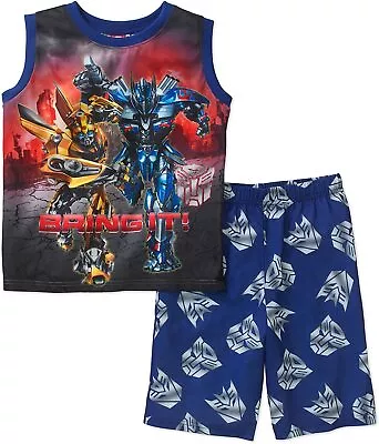 $29.99 • Buy Transformers 2 PC Tank Top Pajama Set Boy Size 4/5