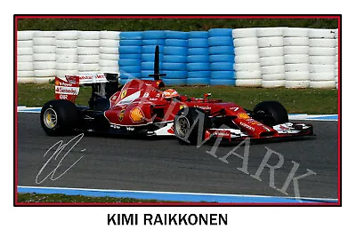 $27.85 • Buy Kimi Raikkonen Signed 12x18 Inch Photograph Poster - 2007 F1 World Champion