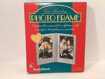 RadioShack Voice Recording Dual Photo Frame 63-978 Silver • $16.51