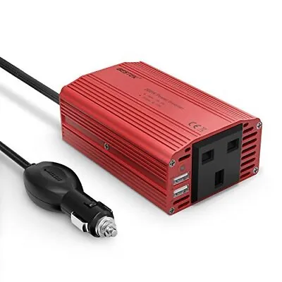 BESTEK 300W Power Inverter Dc 12V To Ac 230V 240V Car Voltage Converter Transfor • £27.99