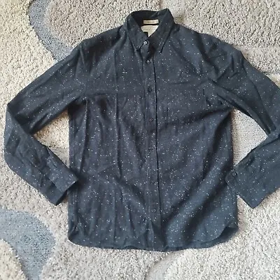 $14.99 • Buy Label Of Graded Goods Men's Button Up Shirt Size Small Black Long Sleeve