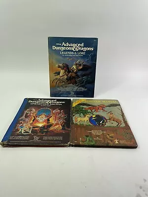 LOT  Vintage Advanced Dungeons & Dragons Books (Lore Monster Manual Arcana) • $39