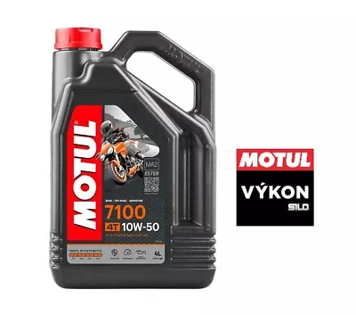 Motul® 7100 10w50 4t 100% Synthetic Performance Engine Oil 4 Liter * 104098 • $62.99