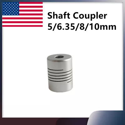 1x Aluminum Flexible Shaft Coupling Rigid Coupler Motor Connector 5/6.35/8/10mm • $4.99