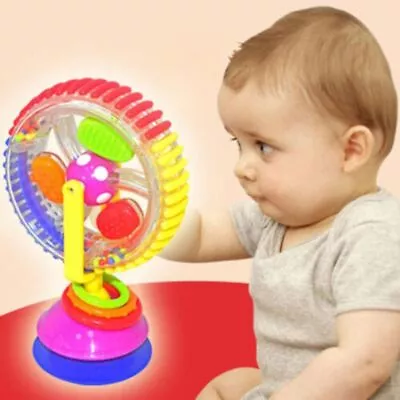 Baby Rainbow Ferris Wheel Rotate Windmill Suction Chair Toy Infant Kid Toys UK • £8.16