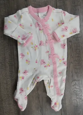 Baby Girl Clothes Gymboree Preemie To 5lbs  Pink Bunny Rabbit Footed Outfit • $32.99