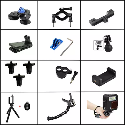 Gopro Hero 5/6/7 / Hero 2018 Accessories Kit Action Cam Sport Mounts • $99.72