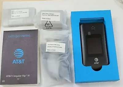 Brand New In Box At&t Flip Iv  U102aa 4g Lte At&t Sim Card Included! • $46.95