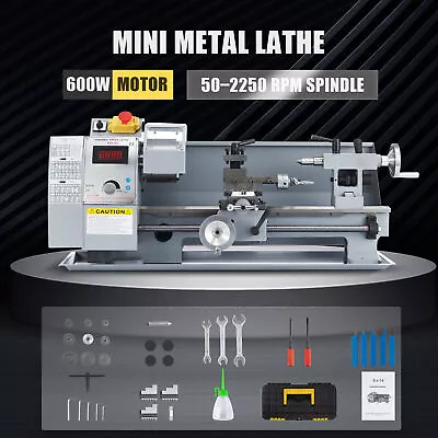 Mini Metal Lathe 8x14  Metalworking Machine 3-Jaw Chuck 2500 RPM Variable Speed • $799.99
