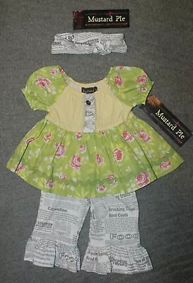 Mustard Pie Andalusia Baby Lola Set (Dress Pants & HB) - Size 6 Months - NWT • $36.99