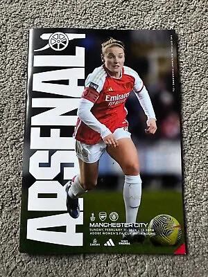 Arsenal Women V Manchester Man City Women’s FA Cup 5th Round 11/2/24 2023-2024 • £13