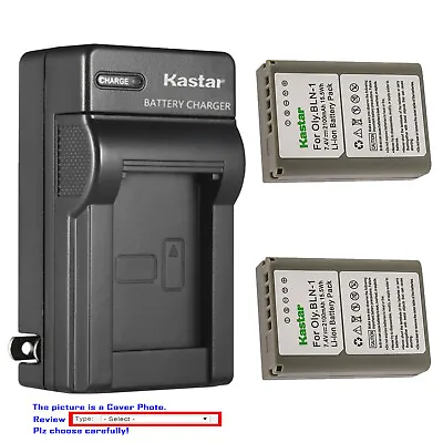 $6.49 • Buy Kastar Battery AC Wall Charger For Olympus BLN-1 BLN1 Olympus OM-D E-M5 Camera
