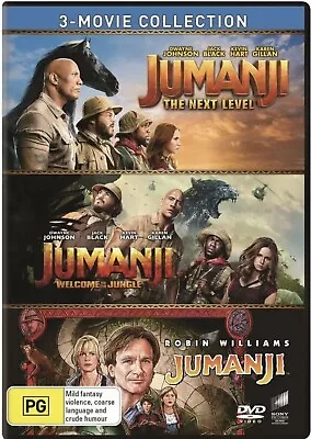 Jumanji 3-Movie Collection (DVD 2020) R4 Robin Williams Brand New - PAL • $28.95