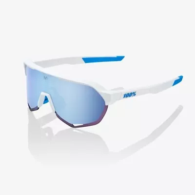 Ride 100 S2 Movistar Team White - HiPER Blue Multilayer Mirror Lens - Open Box • $115.63