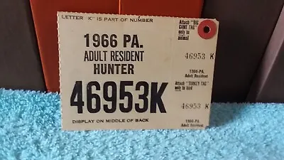 Pennsylvania Resident Hunting License 1966 • $10