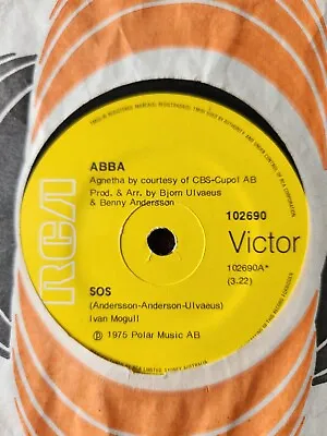 ABBA  SOS  1975 RCA Oz 7  45rpm • $7.95