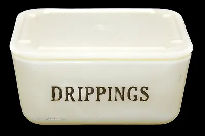 McKee French Ivory  #258 Dripping / Drip Jar - RARE • $289.99