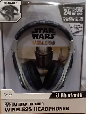 NEW-Star Wars Mandalorian Wireless Bluetooth Headphones • $21.99