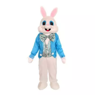 Plush Easter Bunny Mascot Costume Rabbit Costume Adult • $66.94