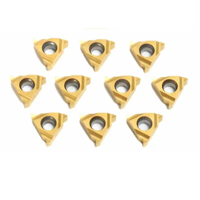 10 Pcs Accessories Lathe Tool Inserts Turning Threading • £15.19