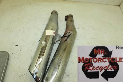 $111 • Buy 85 V65 Magna Vf1100c Chrome Short Exhaust Tail Pipes Mufflers Silencers J18