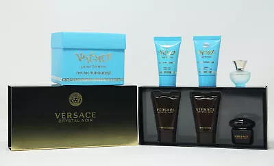 6pc Mini Gift Set For Women Versace Crystal Noir And Dylan TurquoiseNEW IN BOX! • $46.99