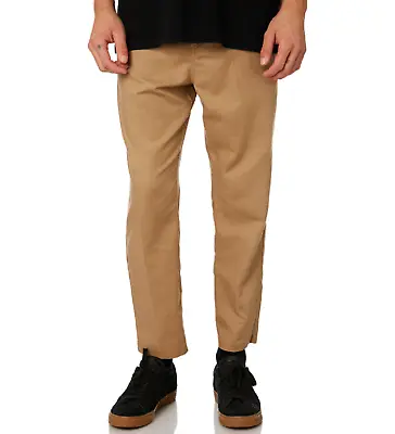 Zanerobe Mens Tan Jumpa Cotton Linen Blend Chino Pants Size 36 • $40
