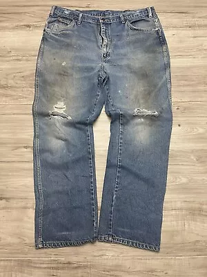 Vintage Dickies Jeans Mens 38X30 Distressed Light Wash Thrashed 90s Workwear • $15.10