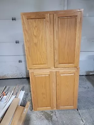Oak - Wood Cabinets  • $100