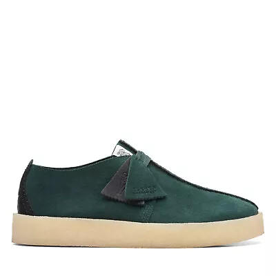 Clarks Trek Cup 26168522 Mens Green Suede Oxfords & Lace Ups Casual Shoes • $94.99