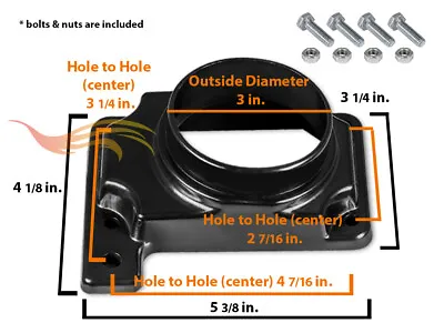 Air Intake Filter Mass Air Flow MAF Adapter For 2000-2005 Eclipse 2.4L /3.0L • $11.69