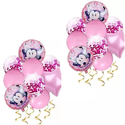 16pc Minnie Mouse Balloons Party Decor • $8.99