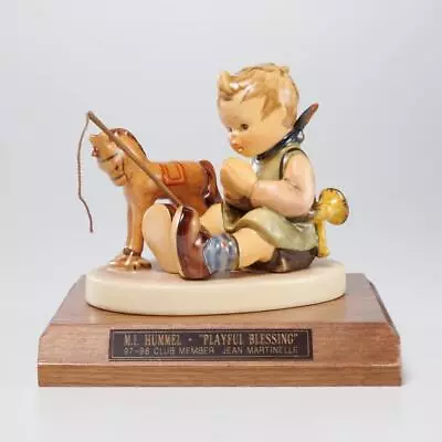 Hummel Goebel Playful Blessing 658 Exclusive Edition W/Wood Stand • $29.99