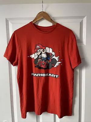 Nintendo Mario Kart Official Men’s Red T-shirt Size Large • £4.99