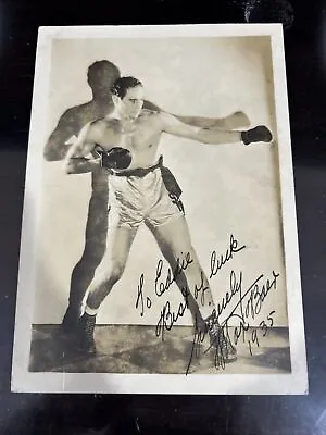 1935 Max Baer Signed Boxing Photo 5x7 Gtp Jsa Psa • $179