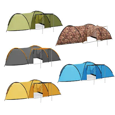 8 Person Camping Igloo Tent Outdoor Hiking Tent 650x240x190cm Picnic Tent • £139.62