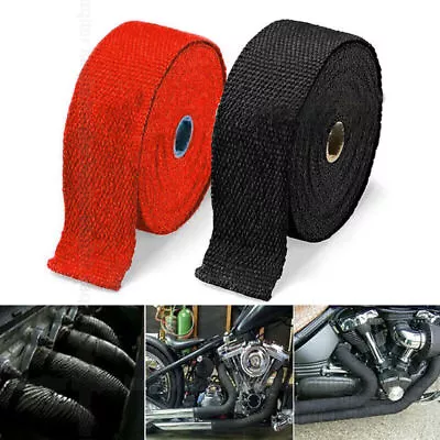 1.5M Car Insulation Heat Wrapped Tape Auto Exhaust Pipe Wrap Glass Fiber Tape  • $15.36