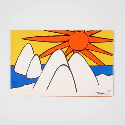 Alexander Calder Perls Galleries NYC Arctic Sunset Lithograph Invitation '73 • $350